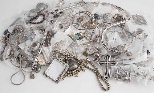 Group of Assorted Silver-tone Jewelry