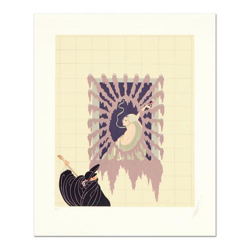 Erte (1892-1990), "La Serenade" Limited Edition Serigraph, Numbered and Hand Signed with Certificate of Authenticity.