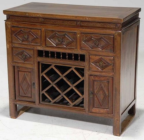 Asian Carved Wine Table