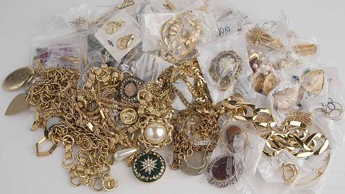 Group of Assorted Gold-tone Jewelry