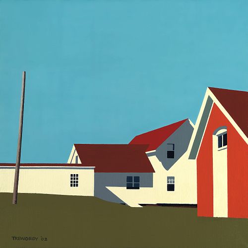 MARY ALICE TREWORGY '58, Monhegan Lighthouse with Oil Shed