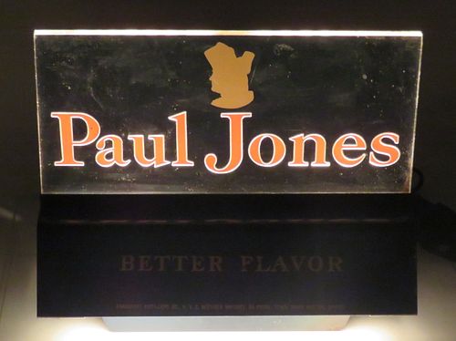 1968 Paul Jones Whiskey Cash Register Lighted Sign
