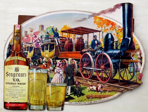 1950s Seagram's VO Whiskey "De Witt Clinton" Locomotive 