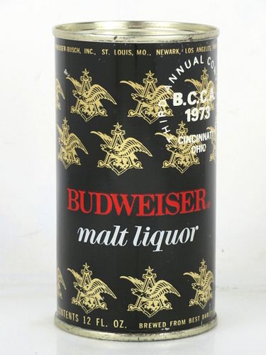 1973 Budweiser Malt Liquor 1973 BCCA 3rd Canvention 12oz Can T208-28 mpm