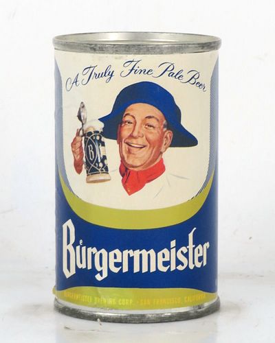 1960 Burgermeister Beer L46-39 Bank Top Can San Francisco California