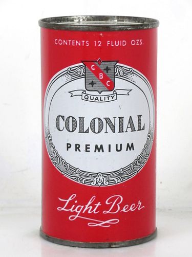 1954 Colonial Premium Light Beer 12oz 50-09 Flat Top Can Hammonton New Jersey mpm