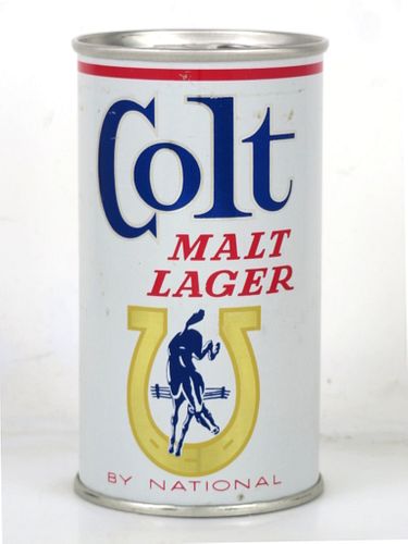 1977 Colt Malt Lager Beer (Red Band) 12oz T56-09f Fan Tab Can Baltimore Maryland mpm
