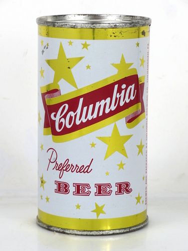 1957 Columbia Preferred Beer 12oz 50-13 Flat Top Can Shenandoah Pennsylvania