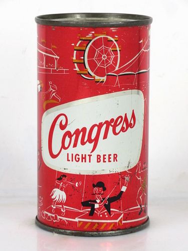 1956 Congress Light Beer Set Can New York State Fair 12oz 51-01 Flat Top Can Rochester New York