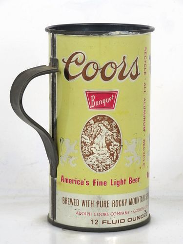 1975 Coors Banquet Beer 12oz Unpictured Can Golden Colorado