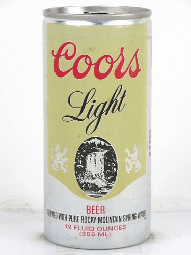 1976 Coors Light Beer (Test) 12oz T230-22 Ring Top Can Golden Colorado
