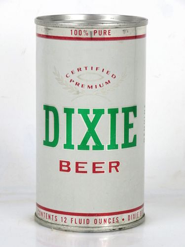 1958 Dixie Beer 12oz 54-01 Flat Top Can New Orleans Louisiana