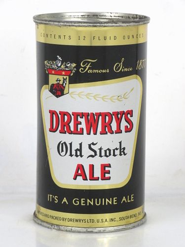 1957 Drewrys Ale 12oz 55-29 Flat Top Can South Bend Indiana