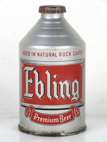 1947 Ebling Premium Beer 12oz 193-12 Crowntainer Can New York New York