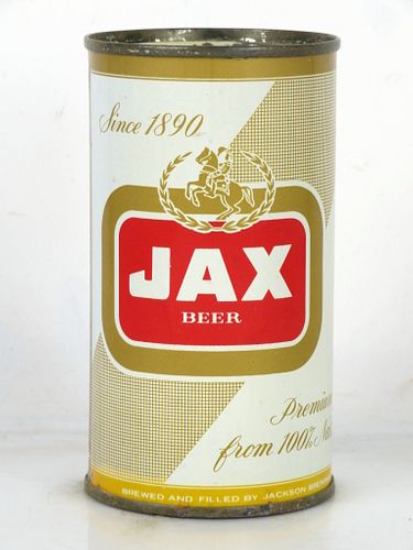 1962 Jax Beer 12oz 86-20.2 Flat Top Can New Orleans Louisiana