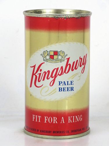 1952 Kingsbury Beer 12oz 88-09.1 Flat Top Can Sheboygan Wisconsin