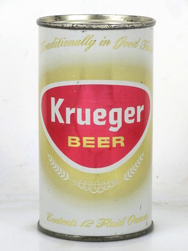 1959 Krueger Beer 12oz 90-23 Flat Top Can Newark New Jersey mpm