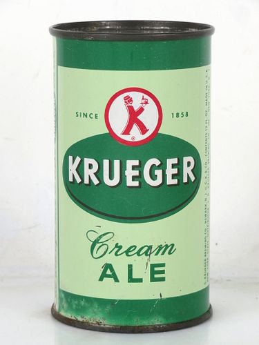 1952 Krueger Cream Ale 12oz 89-34 Flat Top Can Newark New Jersey mpm