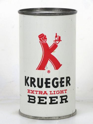 1954 Krueger Extra Light Beer 12oz 90-19.1 Flat Top Can Newark New Jersey mpm