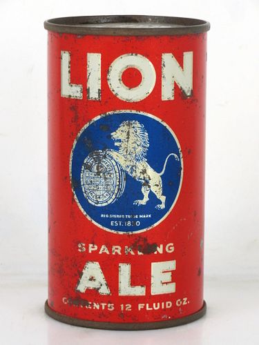 1940 Lion Sparkling Ale 12oz 91-34 Flat Top Can New York New York