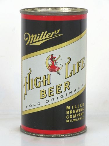 1953 Miller High Life Beer 12oz 99-36.1a Flat Top Can Milwaukee Wisconsin