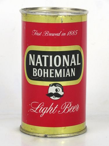 1957 National Bohemian Light Beer 12oz 102-07 Flat Top Can Baltimore Maryland