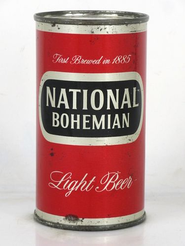 1960 National Bohemian Light Beer (Non-Metallic) 12oz 102-12.2 Flat Top Can Baltimore Maryland