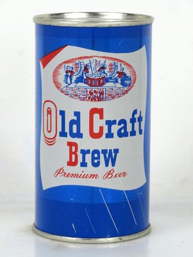 1958 Old Craft Brew Premium Beer 12oz 104-36 Flat Top Can Oconto Wisconsin