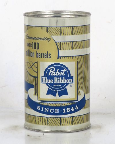 1955 Pabst - Over 100 Million Barrels No Ref. Bank Top Can Milwaukee Wisconsin