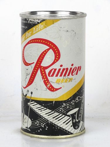 1956 Rainier Jubilee Beer (Baltic Sea) 12oz Flat Top Can Seattle Washington