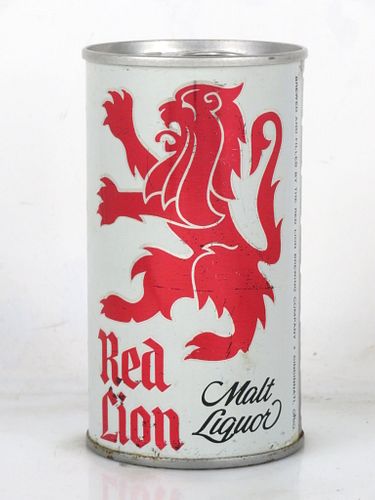 1968 Red Lion Malt Liquor 12oz T113-05 Ring Top Can Cincinnati Ohio