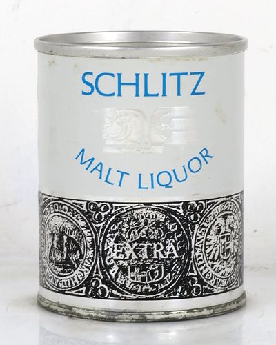1963 Schlitz Malt Liquor (Paper label) 8oz 242-14 Flat Top Can Milwaukee Wisconsin