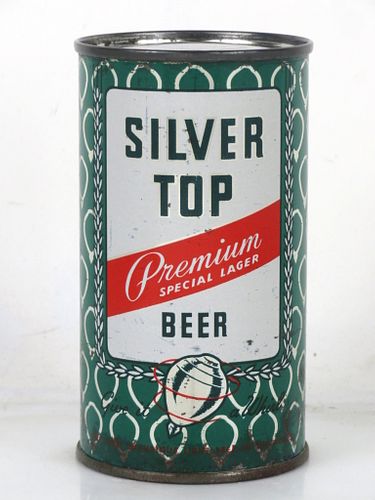 1952 Silver Top Beer 12oz 134-22.2 Flat Top Can Philadelphia Pennsylvania mpm