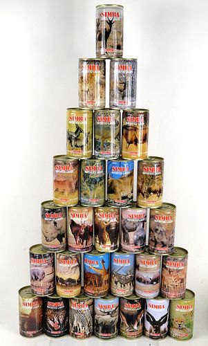 Set of 28 Simba Lager Beer Ring Top Cans Johannesburg South Africa