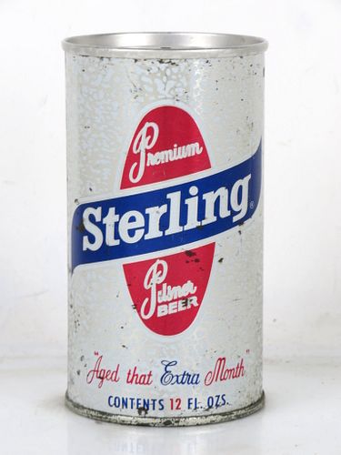 1967 Sterling Premium Pilsner Beer 12oz T127-14 Ring Top Can Evansville Indiana