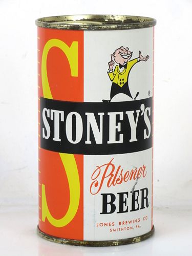 1964 Stoney's Pilsener Beer 12oz 137-06 Flat Top Can Smithton Pennsylvania mpm