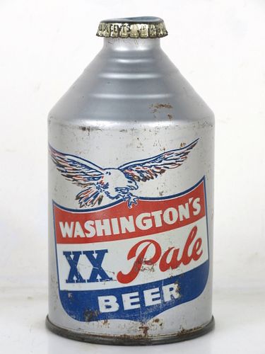 1938 Washington XX Pale Beer 12oz 199-22 Crowntainer Can Columbus Ohio