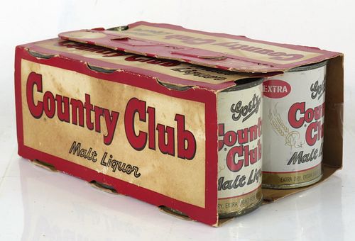 1960 Goetz Country Club Beer Six Pack St. Joseph Missouri