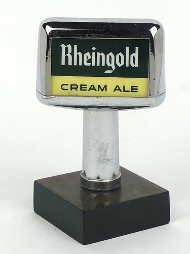 1960 Rheingold Cream Ale Tap Handle New York (Brooklyn) New York