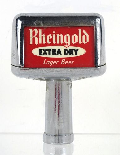 1960 Rheingold Extra Dry Beer Tap Handle New York (Brooklyn) New York