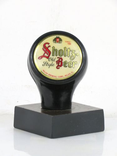 1957 Scholtz Old Style Beer Ball Tap Handle Milan Ohio