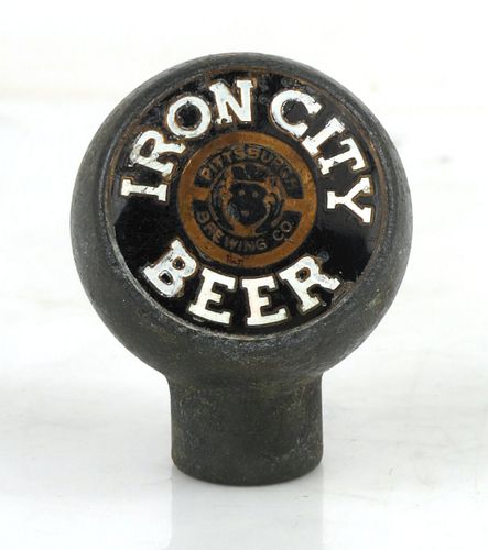 1940 Iron City Beer Ball Tap Handle Pittsburgh Pennsylvania