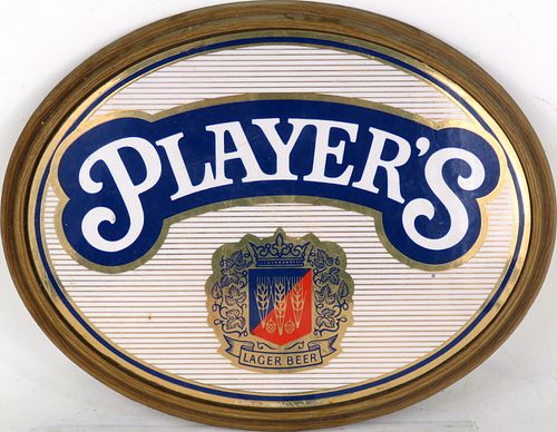1978 Miller Player's Beer Sign Milwaukee Wisconsin