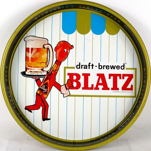 1964 Blatz Beer 13" Serving Tray Milwaukee Wisconsin