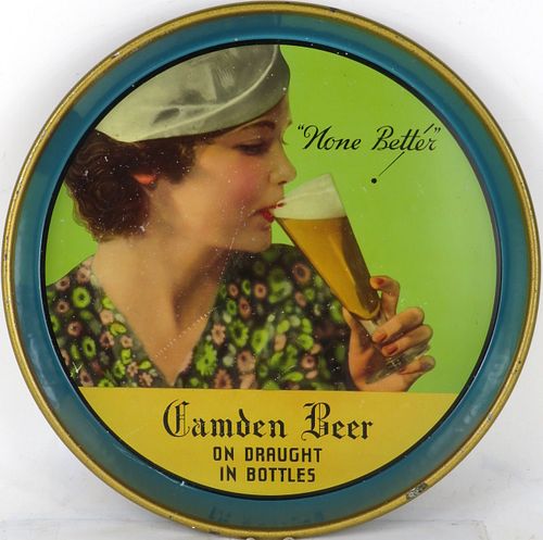 1933 Camden Beer 12" Serving Tray Camden New Jersey