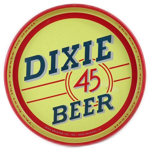 1940 Dixie 45 Beer 13" Serving Tray New Orleans Louisiana