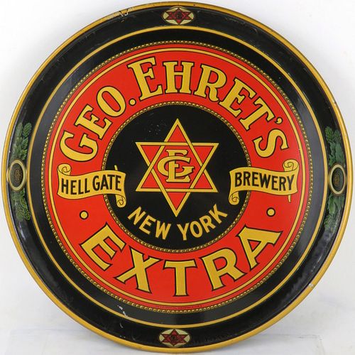 1915 Ehret's Extra Beer 12" Serving Tray New York New York