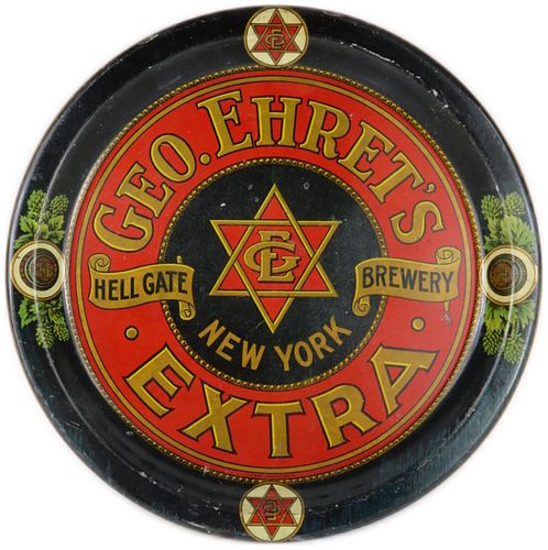 1905 Ehret's Extra Beer 13" Serving Tray New York New York