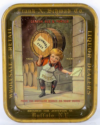 1933 Geneva Ale and Porter 10½ x 13½" Serving Tray Buffalo New York