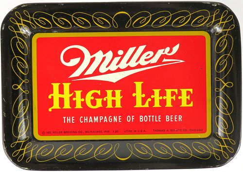 1952 Miller High Life Beer Tap Handle Milwaukee Wisconsin